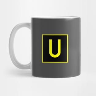 U - Uniform - FAA taxiway sign, phonetic alphabet Mug